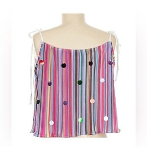 QUEEN OF SPARKLES Multicolor Striped Blouse
